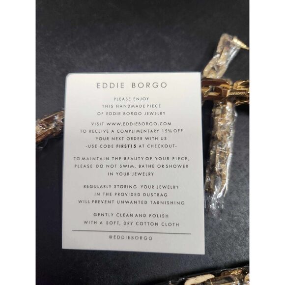 Eddie Borgo Supra Link Classic Heritage Link 17” Necklace With Earrings Set - Picture 8 of 16